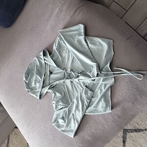 Womens crop top hoodie